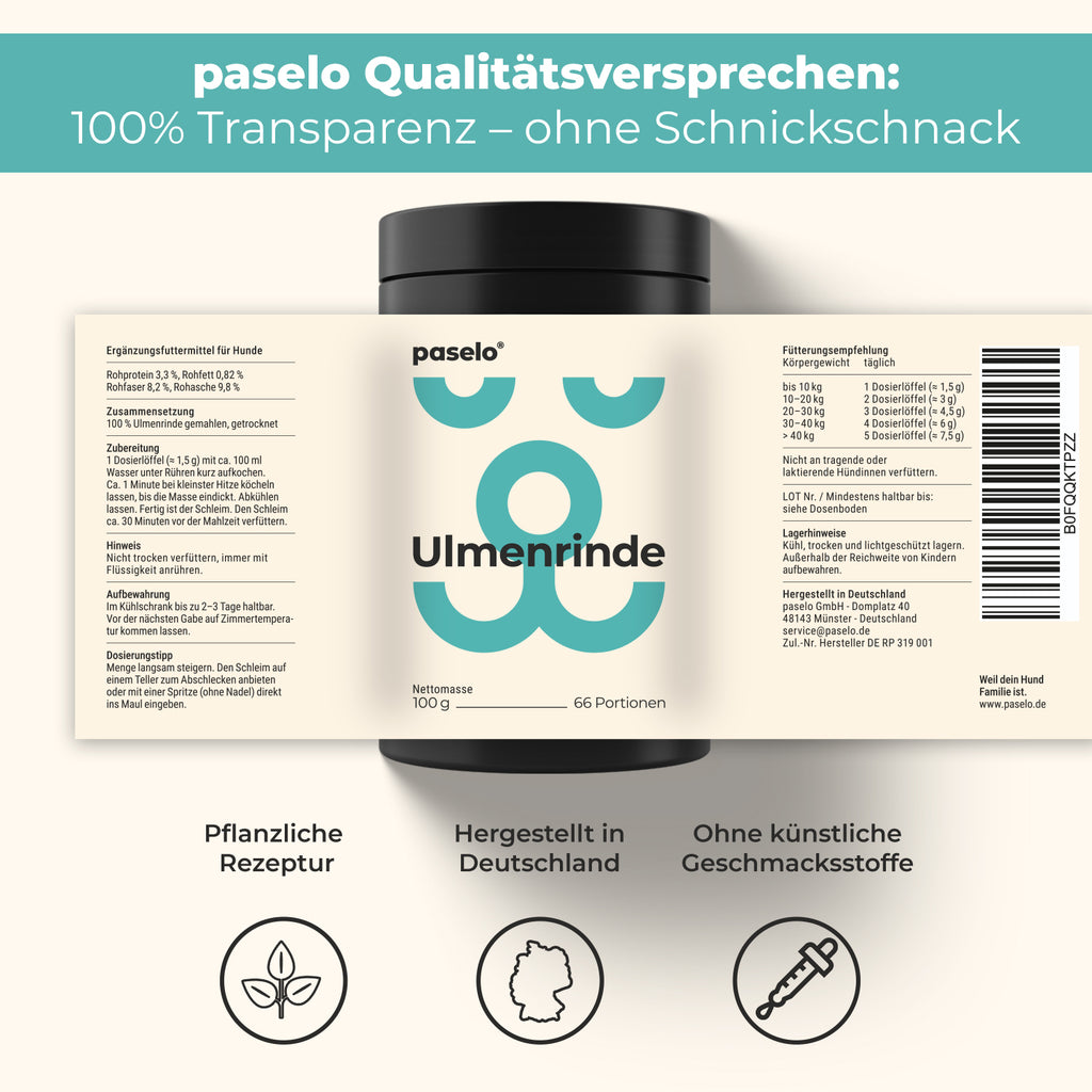 Ulmenrinde für Hunde