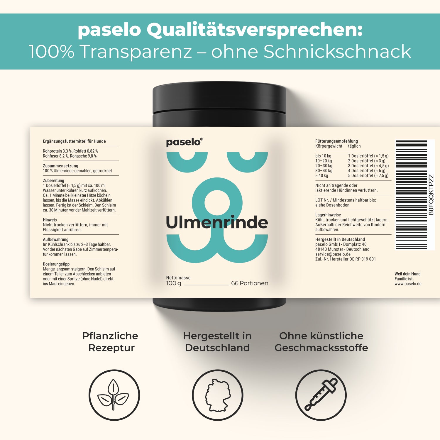 Ulmenrinde für Hunde