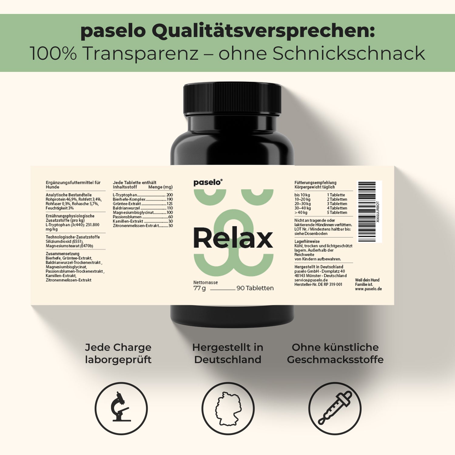 Relax - Beruhigungsmittel für Hunde